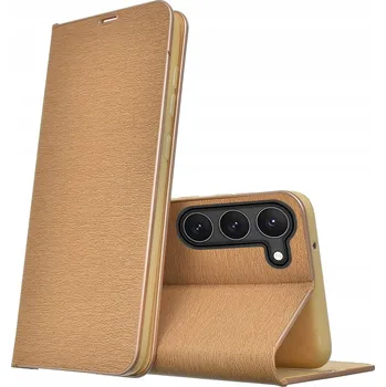 Pouzdro na mobilní telefon Flipové pouzdro WOJMAR pro Samsung Galaxy S23+ Smart Premium zlaté