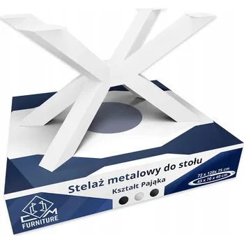 Konferenční stolek Kovová noha, podnoží pro konferenční stolek, stolek, lavici - Pająk loft bílá (bílé)