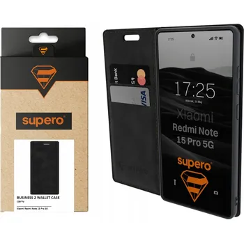 Pouzdro na mobilní telefon Zadní Kryt SUPERO pro Xiaomi, Redmi Note 15 Pro 5G černý