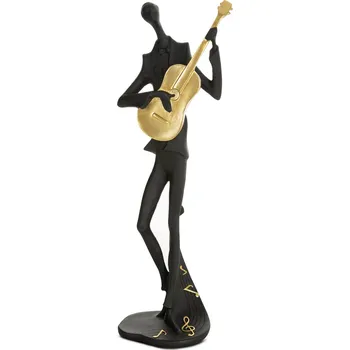 Váza DEKORAČNÍ FIGURKA RICO 13X9X37 CM ČERNÁ