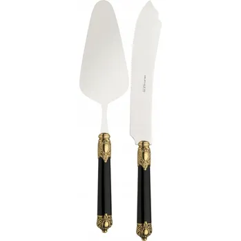 Příbor Sada příborů BUGATTI Rinascimento Gold Black 2 ks