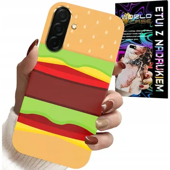 Pouzdro na mobilní telefon POUZDRO PRO SAMSUNG GALAXY A56 5G DÁREK POUZDRO BURGER CHEESEBURGER KRYT
