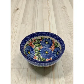 Miska 650 ml, Ceramika Bolesławiec, dekor AC KWIATY