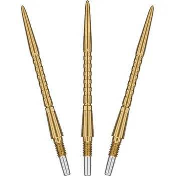 Náhradní hroty na steel šipky Target Swiss Storm Surge zlaté, 35mm - 3ks