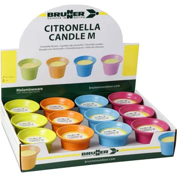 Svíčka Brunner Citronella Candle M Barva: modrá