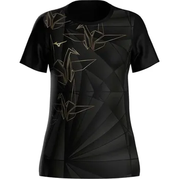Dámské tričko Dámské sportovní tričko Mizuno Active DryAeroFlow Graphic Short Sleeve Tee / Taniori Velikost: XL