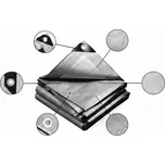 Bradas Krycí plachta stříbrná 12x18 m 260 g/m2