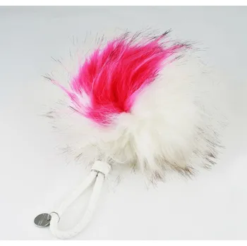 Flamenco Mystique Maxi přívěsek na klíče - růžový s krémovou BRL9W4