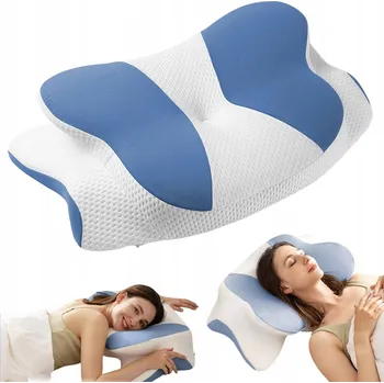 Polštář Ortopedický polštář Profilovaný Memory HOMCA 60x14x40 cm Bílý Paměťová pěna