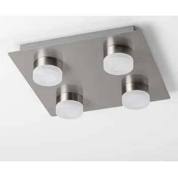 LED Stropní svítidlo 4xLED/4W/230V matný chrom
