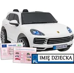 RAMIZ Porsche Cayenne S Autíčko akumulátor s bílým lakem