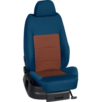 Potah sedadla Autopotahy Volkswagen CRAFTER / CRAFTER /2006-2016, CRAFTER (3 místa), STANDARD > OR 0403 (OR 0403 / Modrý bok)