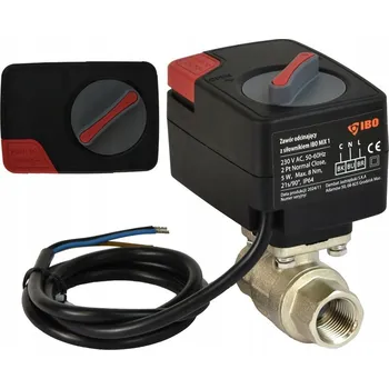 Ventil UZAVÍRACÍ VENTIL S POHONEM IBO MIX1 DN20 230V AC 2-BODOVÝ 1" ZAVŘENÝ