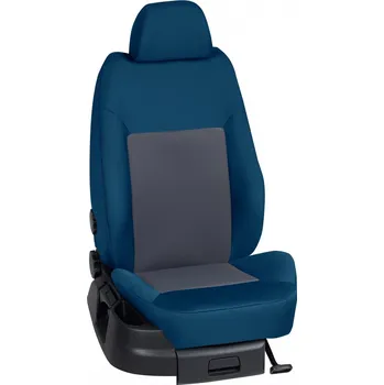 Potah sedadla Autopotahy Volkswagen TOURAN / TOURAN /10.2010-09.2015, Touran (7 míst), STANDARD > K0022 (K0022 / Modrý bok)