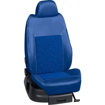 Potah sedadla Autopotahy Citroën C3 / od r.2018->, 5 dveří, Aircross, KOŽENKA > OR 0441 (OR 0441 / Modrý koženkový bok)