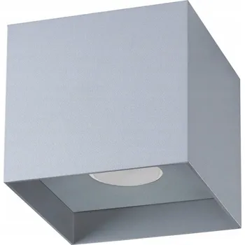 Stropní Svítidlo čtvercový SOLLUX LIGHTING 10 x 10 cm šedý