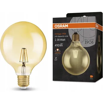 Žárovka OSRAM LED žárovka VINTAGE, baňka, 4W, 2400K, patice E27, 410lm