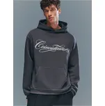 Mikina s kapucí a potiskem - XS - House - tmavošedý - 486IP-90X