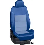 Autopotahy Volkswagen TOURAN / TOURAN /10.2015->, Touran (7 míst), KOŽENKA > OR 0420 (OR 0420 / Modrý koženkový bok)