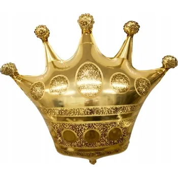 Balónek Fóliový balónek Party Go koruna 98 cm zlatý