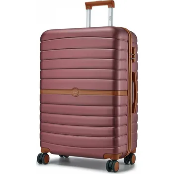 Kono 2592 Kufr spinner 76.5cm Červená ABS/Polykarbonát