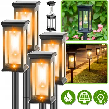 Venkovní osvětlení SADA 4 VODĚODOLNÝCH SOLÁRNÍCH SVĚTEL IP657, SOLÁRNÍ ZAHRADNÍ SVĚTLA