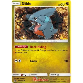 Sběratelská karetní hra Gible 097/156 - Ultra Prism Typ karty: Non-Holo