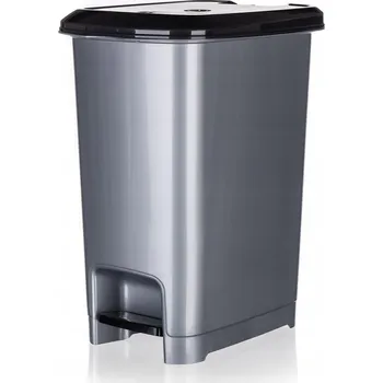 Odpadkový koš Odpadkový koš VETRO PLUS STEP 15 l, šedý