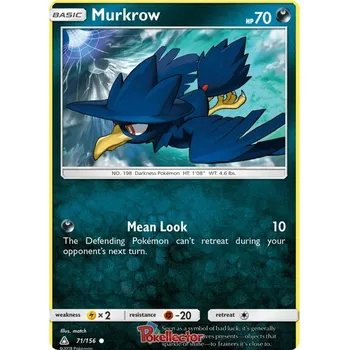Sběratelská karetní hra Murkrow 071/156 - Ultra Prism Typ karty: Non-Holo