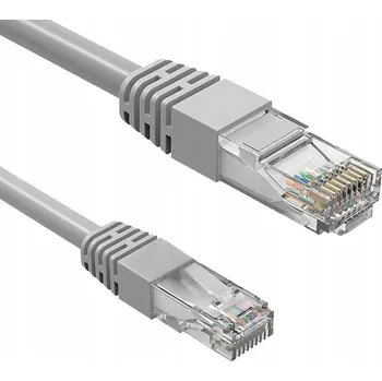 Síťový kabel Patchcord Lexton U/UTP 5e RJ45 / RJ45 15 m šedý
