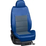 Autopotahy Volkswagen TOURAN / TOURAN /10.2015->, Touran (7 míst), KOŽENKA > OR 0396 (OR 0396 / Modrý koženkový bok)