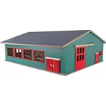 Kids Globe 610310 DŘEVĚNÁ OHRADA S PASTVINOU A HOSPODÁŘSKÝM PŘÍSTŘEŠKEM 1:32