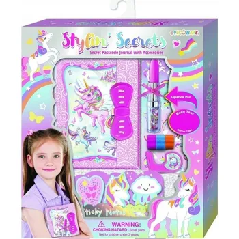 Set školních potřeb Pecoware Zápisník na heslo s perem - Jednorožec 199NUC