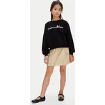 Calvin Klein Jeans Mikina LVCKSJB25G Černá Relaxed Fit 16Y