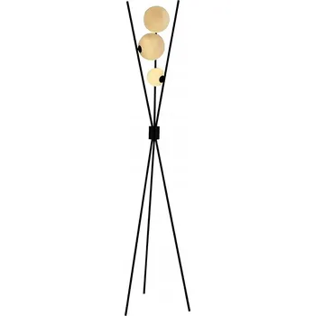 Stojací lampa Designová stojací lampa Goliat LPGOL koule černá