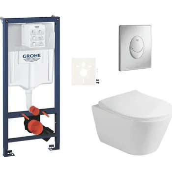 Klozet Siko Závěsný WC set do lehkých stěn / předstěnová montáž Glacera Ava GRSAVASAP00