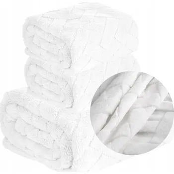 Prostěradlo Přikrývka Design 91 z mikrovlákna 170 cm x 210 cm bílá