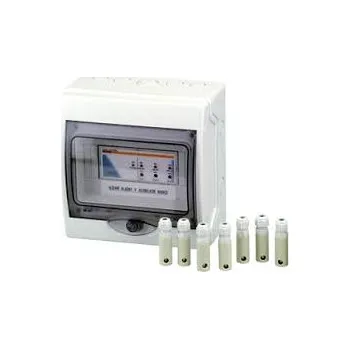 Elektronické hlídání hladiny v akumulační jímce 7x sonda - Na DIN lištu