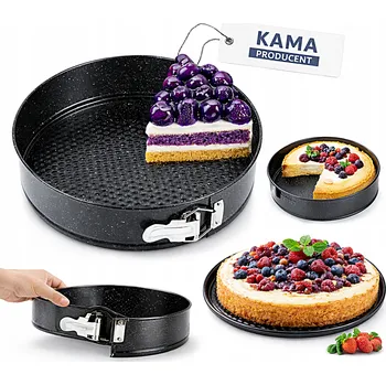 Nádoba na pečení FORMA NA PEČENÍ KULATÁ FORMA NA DORT S ODNÍMATELNÝM DNEM, GRANITOVÁ, 28 cm