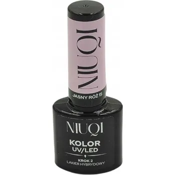 Lak na nehty Niuqi Hybridní UV/LED lak na nehty světle růžový ”15” 5 ml