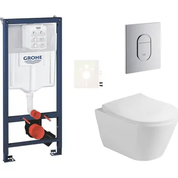 Klozet Siko Závěsný WC set do lehkých stěn / předstěnová montáž Glacera Ava GRSAVAA