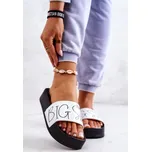 Černo bílé dámské moderní pantofle Big Star Velikost: 40