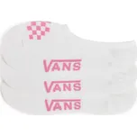 ponožky 3 páry VANS Classic Canoodle ROX CHECKERBOARD White/Wild Orchid - S