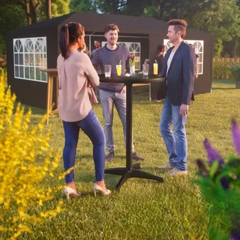 Barový stolek Barový stůl Ø60cm | černá