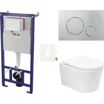 Klozet Siko Závěsný WC set do lehkých stěn / předstěnová SAT BREVIS SSBRTOR71K