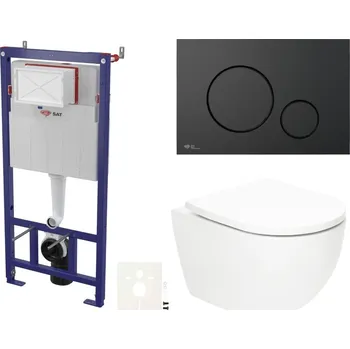 Klozet Siko Závěsný WC set do lehkých stěn / předstěnová SAT Fusion SSTORFU68