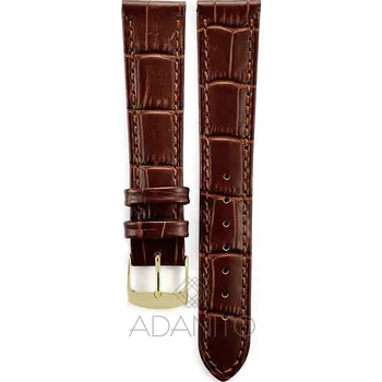 Řemínek na hodinky Kožený řemínek na hodinky 19 mm hnědý