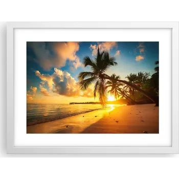 Obraz Obraz plakát v bílém rámu do obýváku 40x30 krajina foto na zeď