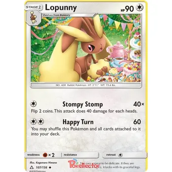 Sběratelská karetní hra Lopunny 107/156 - Ultra Prism Typ karty: Non-Holo