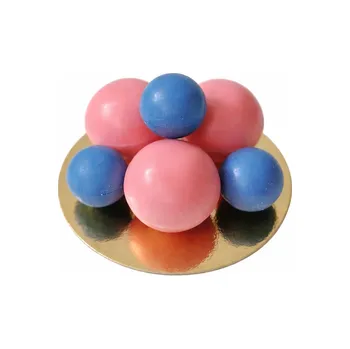 Čokoláda Čokoládová figurka Kolule modré a růžové 6ks